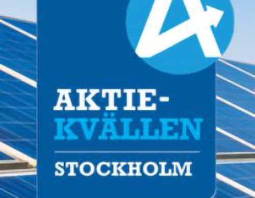 Screenshot of the logo for Aktiekvällen Stockholm
