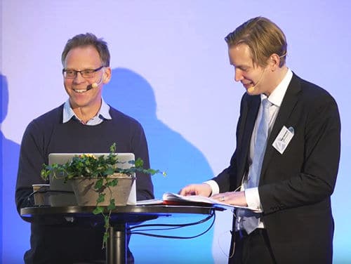Two men from ChromoGenics are presenting at Aktiekvällen in Gothenburg.