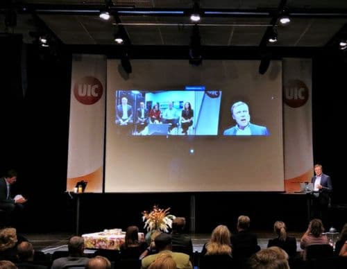 ChromoGenics pitching to dragons in Silicon Valleu during Uppsala Innovation Day